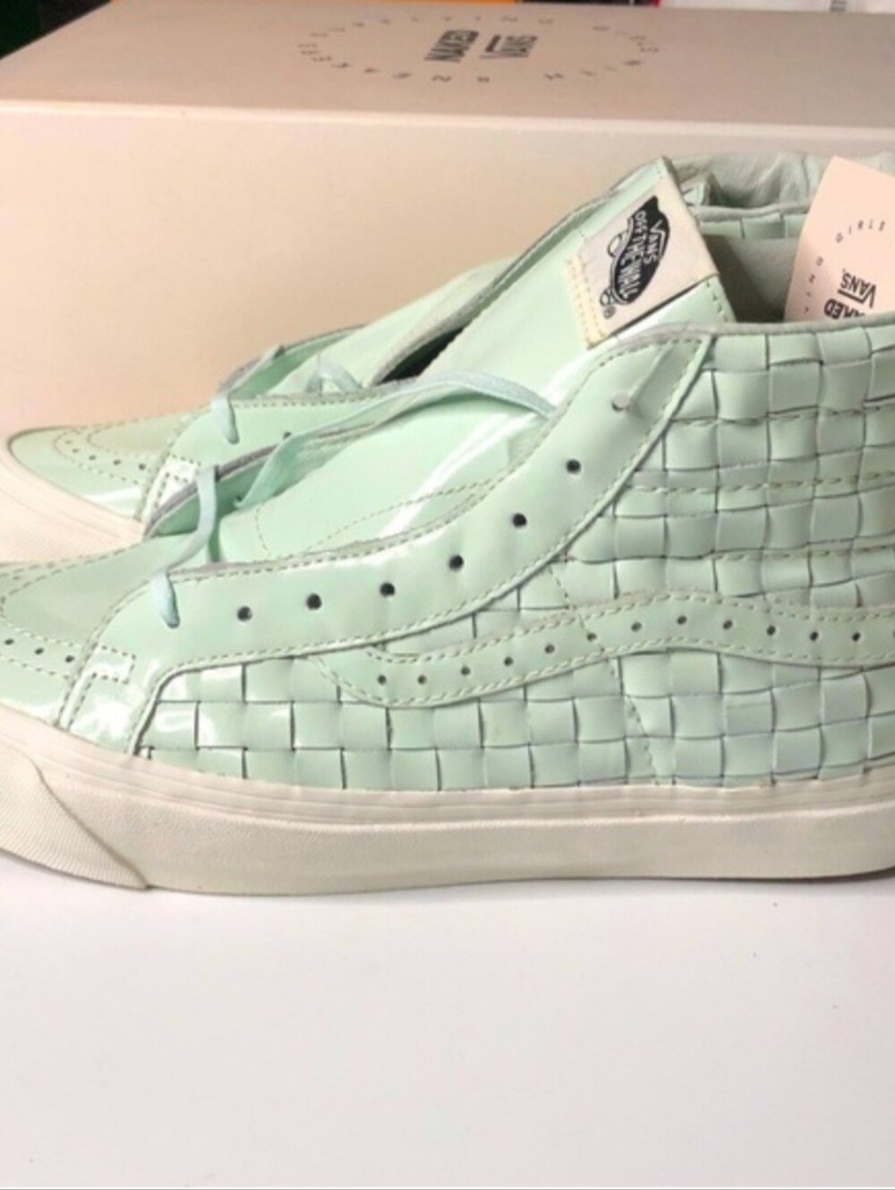 Vans OG Sk8-HI LX Women Size 10 Mint Sneakers